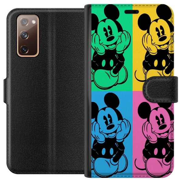 Kompatibelt Lommeboketui til Samsung Galaxy S20 FE Disney Mikke Mus plakat popkunst fargerik tegnefilm retroserie Andy Warhol-stil klassisk figurkuns