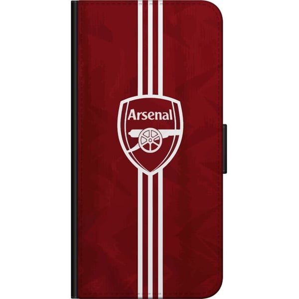 Kompatibel Tegnebogsetui til OnePlus 9 Pro Arsenal Emblem Fotboll Premier League Klubbmärke Röd Vit