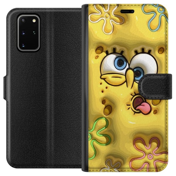 Kompatibelt Plånboksfodral till Samsung Galaxy S20+ SpongeBob Kompatibelt Plånboksfodral till Samsung Galaxy S20+ SpongeBob