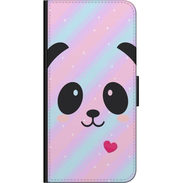 Kompatibelt Plånboksfodral till Samsung Galaxy A20s Regnbåge Panda