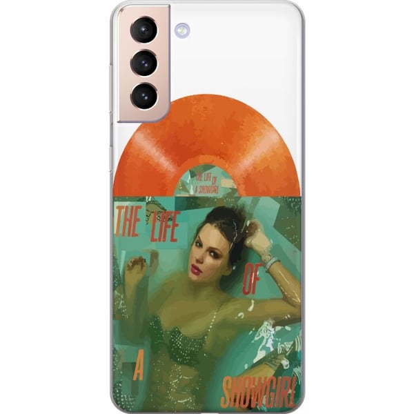 Kompatibelt Mobildeksel til Samsung Galaxy S21 Taylor Swift The Life of a Showgirl – Rosa popdiva i glitter og glam