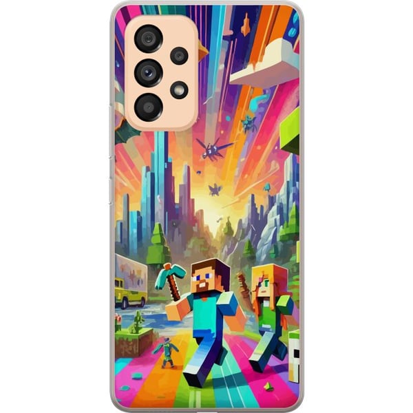 Kompatibelt Mobildeksel til Samsung Galaxy A53 5G Fortnite vs Minecraft