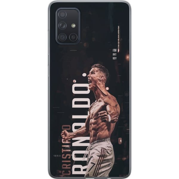 Kompatibelt Mobildeksel til Samsung Galaxy A71 Cristiano Ronaldo Al-Nassr Portugal legendarisk angrepsspiller med kraft, hurtighet og en av fotballen Kompatibelt Mobildeksel til Samsung Galaxy A71 Cristiano Ronaldo Al-Nassr Portugal legendarisk angrepsspiller med kraft, hurtighet og en av fotballen
