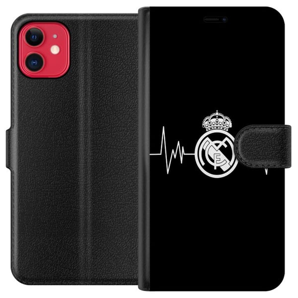 Kompatibel Tegnebogsetui til Apple iPhone 11 Real Madrid CF Kompatibel Tegnebogsetui til Apple iPhone 11 Real Madrid CF