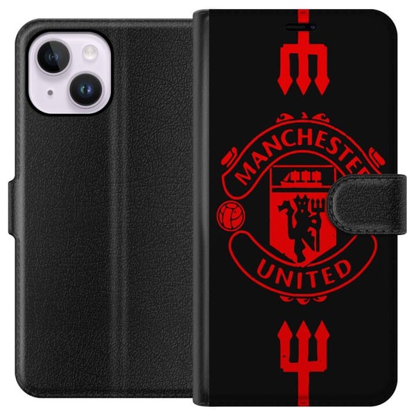 Kompatibelt Lommeboketui til Apple iPhone 14 Plus ManchesterUnited
