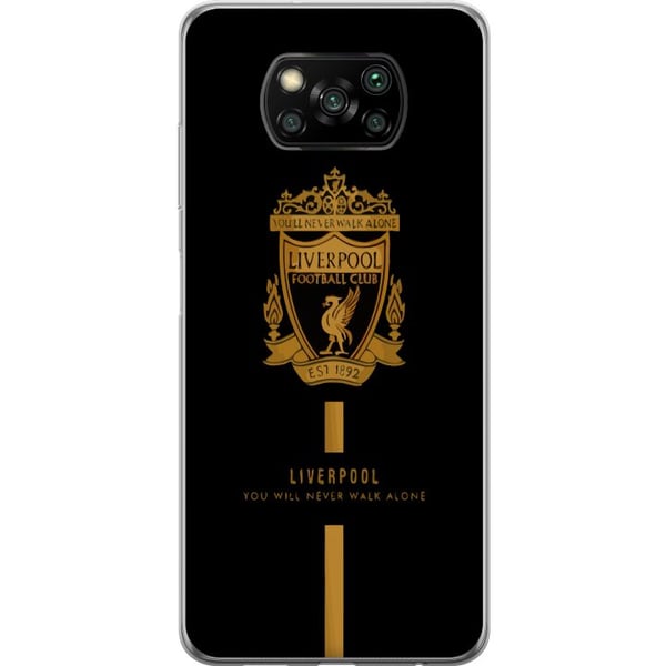Kompatibel Mobilcover til Xiaomi Poco X3 NFC Liverpool-emblem officiel klubdesign 2025