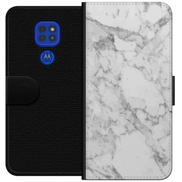 Kompatibel Tegnebogsetui til Motorola Moto G9 Play Marmor