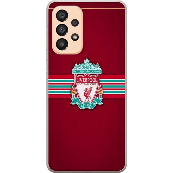 Yhteensopiva Puhelinkuori Samsung Galaxy A33 5G Liverpool-fanituotteet jalkapallo merch punainen