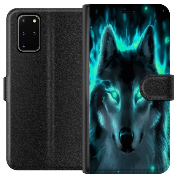 Kompatibelt Plånboksfodral till Samsung Galaxy S20+ Varg Kompatibelt Plånboksfodral till Samsung Galaxy S20+ Varg