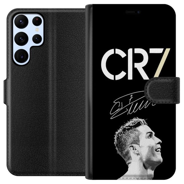 Kompatibelt Plånboksfodral till Samsung Galaxy S22 Ultra 5G CR7 Ronaldo Kompatibelt Plånboksfodral till Samsung Galaxy S22 Ultra 5G CR7 Ronaldo