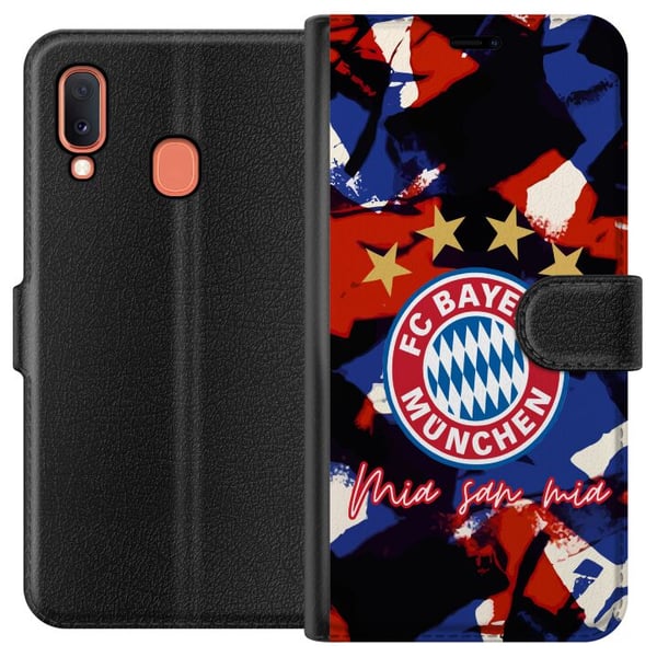 Kompatibelt Plånboksfodral till Samsung Galaxy A20e FC Bayern Munich Kompatibelt Plånboksfodral till Samsung Galaxy A20e FC Bayern Munich