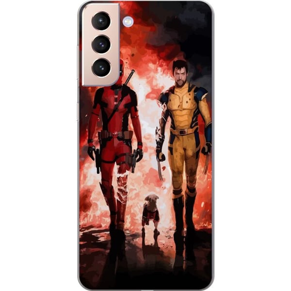 Kompatibelt Mobildeksel til Samsung Galaxy S21 Wolverine Deadpool Kompatibelt Mobildeksel til Samsung Galaxy S21 Wolverine Deadpool