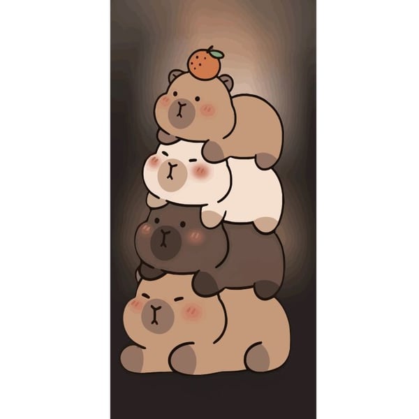 Yhteensopiva Lompakkokotelo Apple iPhone 13 Pro Kapybara Kawaii söpö eläinhahmo