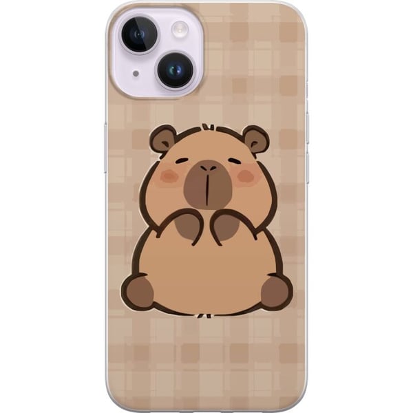 Yhteensopiva Puhelinkuori Apple iPhone 14 Mobilskal kawaii capybara flera figurer japansk stil