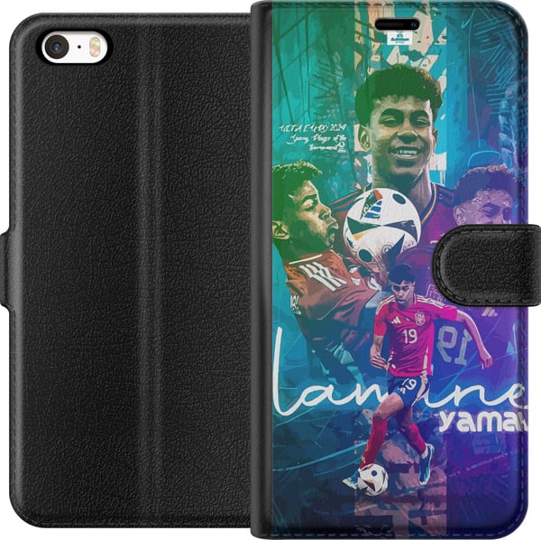 Kompatibelt Lommeboketui til Apple iPhone SE (2016) Lamine Yamal FCB