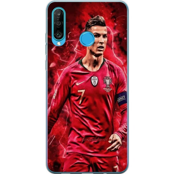 Kompatibelt Mobilskal till Huawei P30 lite Ronaldo Skills – CR7 Design för Äkta Supporters
