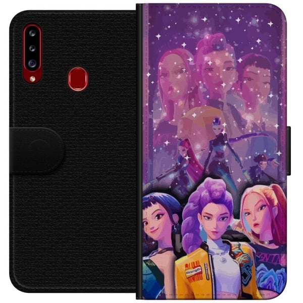 Yhteensopiva Lompakkokotelo Samsung Galaxy A20s K-pop-demonien metsästäjät Zoey Mira Aya Yhdistynyt Tähtitaika Kosminen Energia
