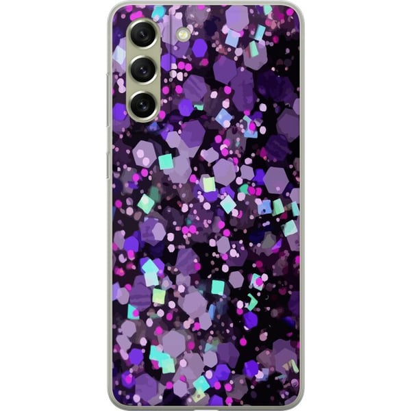 Kompatibel Mobilcover til Samsung Galaxy S21 FE 5G Lilla Glitter