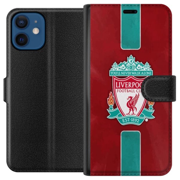 Yhteensopiva Lompakkokotelo Apple iPhone 12 mini Liverpool FC - Klassinen jalkapallourheilu Punaisena