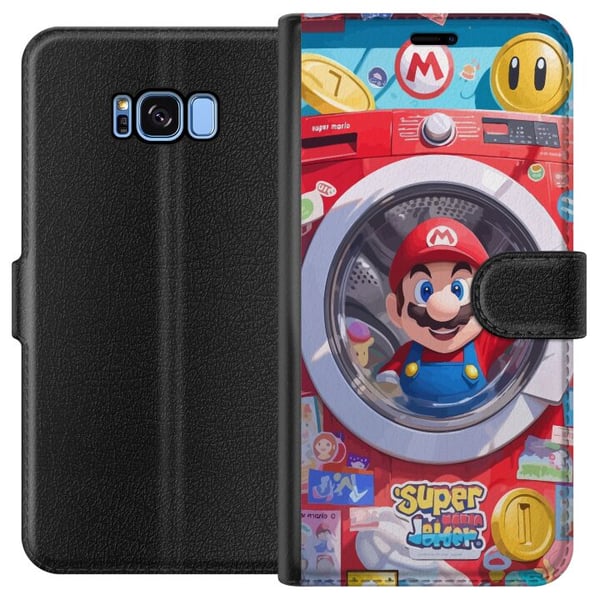 Kompatibelt Plånboksfodral till Samsung Galaxy S8 Mario Kompatibelt Plånboksfodral till Samsung Galaxy S8 Mario