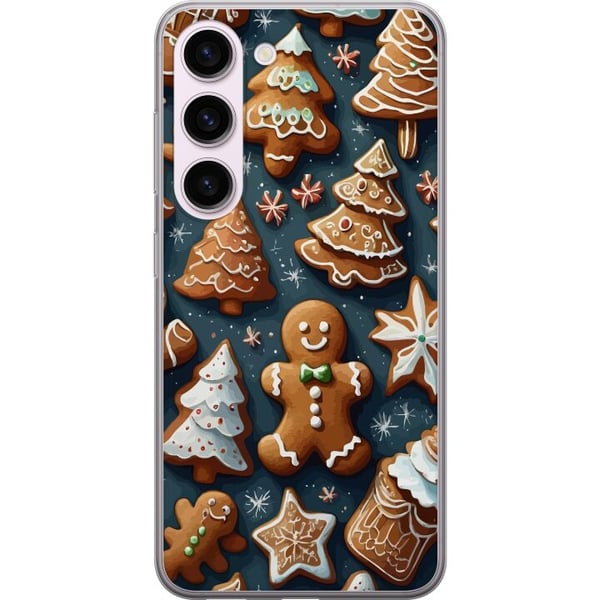 Kompatibelt Mobildeksel til Samsung Galaxy S23 Pepperkaker formet som grantrær, figurer og stjerner, dekorert med glasur i et koselig vintermønster s Kompatibelt Mobildeksel til Samsung Galaxy S23 Pepperkaker formet som grantrær, figurer og stjerner, dekorert med glasur i et koselig vintermønster s