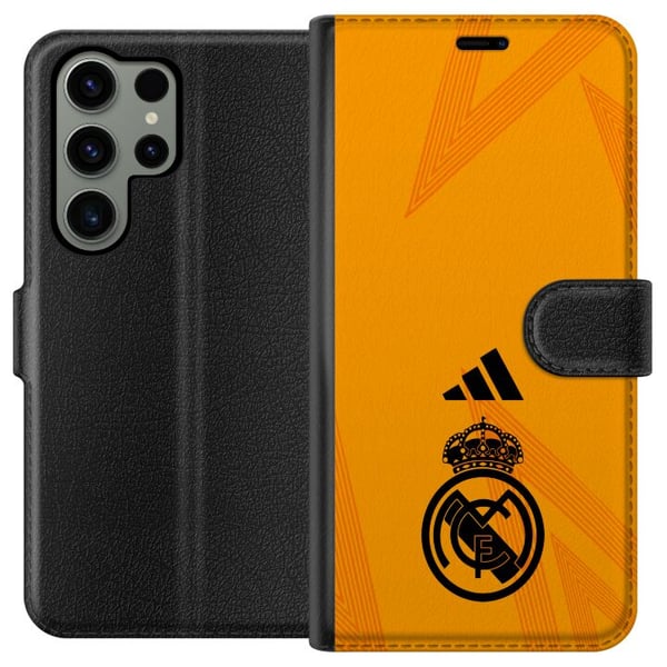 Kompatibel Tegnebogsetui til Samsung Galaxy S23 Ultra Real Madrid CF Kompatibel Tegnebogsetui til Samsung Galaxy S23 Ultra Real Madrid CF