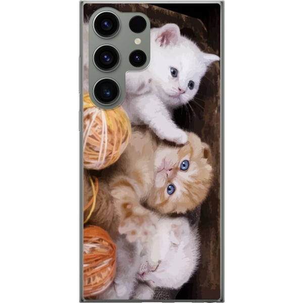 Kompatibel Mobilcover til Samsung Galaxy S23 Ultra Katte