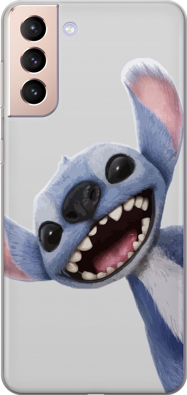 Kompatibelt Mobilskal till Samsung Galaxy S21 Stitch i Fart – Kawaii Design för Fans & Barn