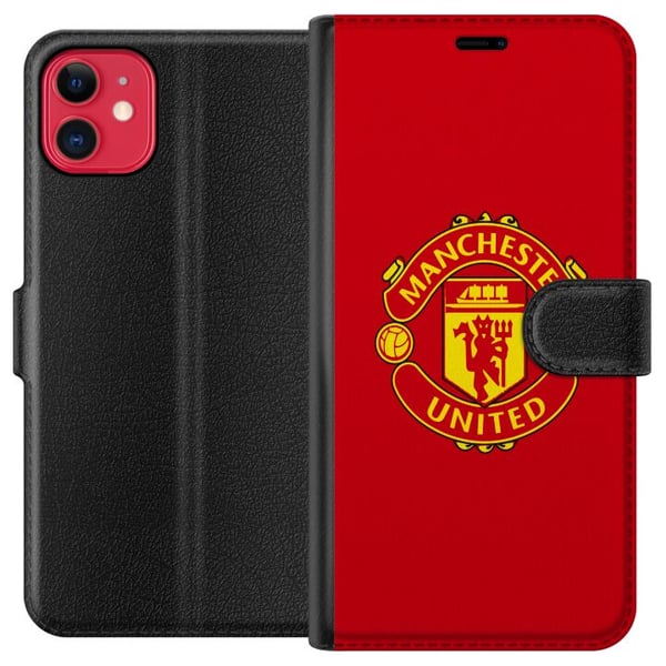 Kompatibelt Plånboksfodral till Apple iPhone 11 Manchester United Kompatibelt Plånboksfodral till Apple iPhone 11 Manchester United