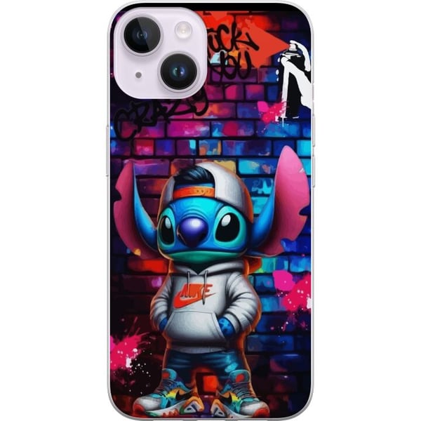Kompatibelt Mobildeksel til Apple iPhone 14 Gatekunst Alien i hettegenser Neon graffitistil Kompatibelt Mobildeksel til Apple iPhone 14 Gatekunst Alien i hettegenser Neon graffitistil