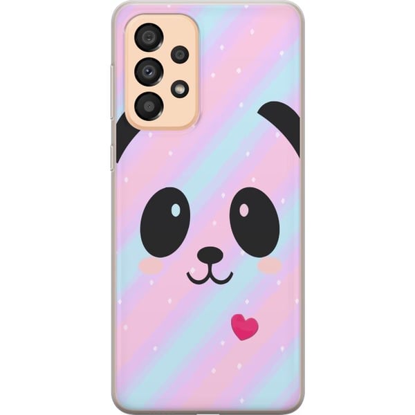 Kompatibel Mobilcover til Samsung Galaxy A33 5G Regnbue Panda
