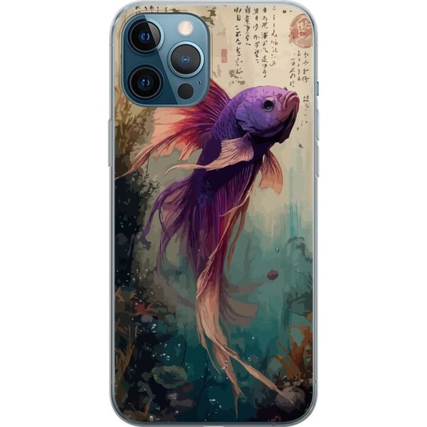 Kompatibelt Mobilskal till Apple iPhone 12 Pro Max Asian Koi Fish Japanese Aquarium