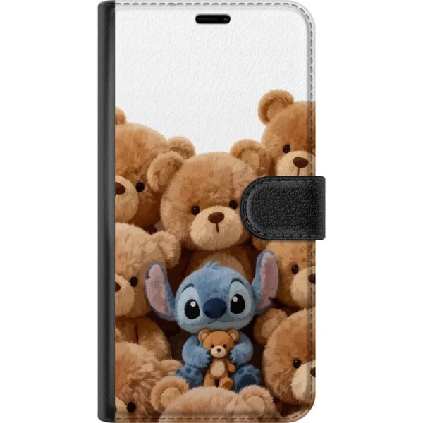 Kompatibelt Plånboksfodral till Samsung Galaxy S20+ Söt och trygg illustration med fantasikaraktär omgiven av nallebjörnar i varm stil