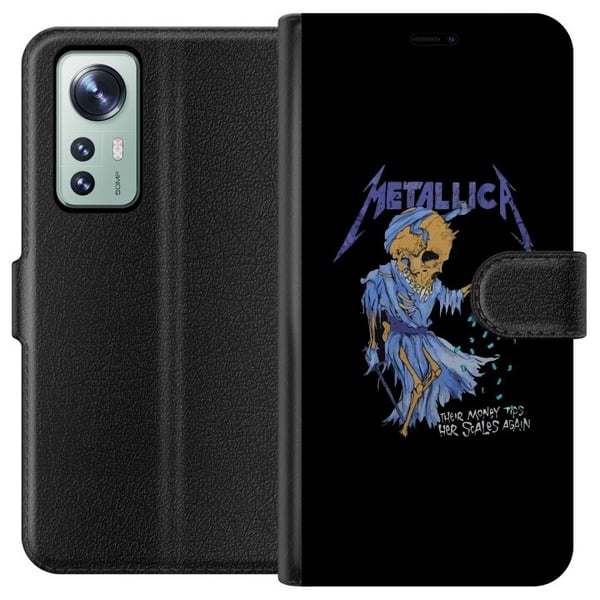 Kompatibel Tegnebogsetui til Xiaomi 12 Metallica Rockband Musik Hardrock