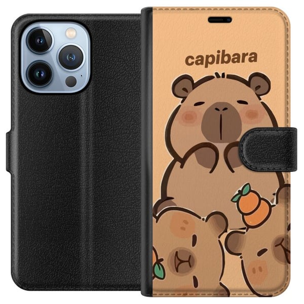 Yhteensopiva Lompakkokotelo Apple iPhone 13 Pro Capybara kawaii söpö figuuri keräilyesine Yhteensopiva Lompakkokotelo Apple iPhone 13 Pro Capybara kawaii söpö figuuri keräilyesine
