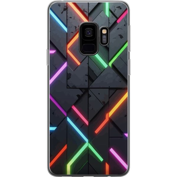 Kompatibel Mobilcover til Samsung Galaxy S9 Moderne neonmønster med skarpe lyslinjer