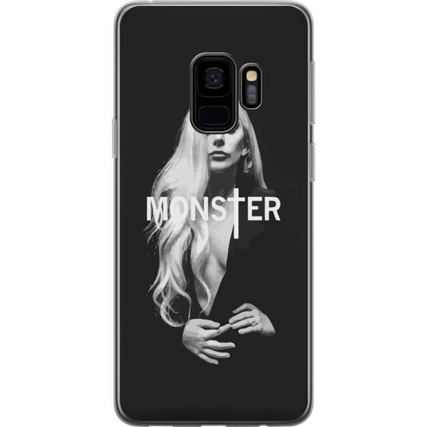 Kompatibelt Mobildeksel til Samsung Galaxy S9 Lady Gaga Monster-portrett – svart-hvitt Lady Gaga-design med sterk MONSTER-typografi og ikonisk look Kompatibelt Mobildeksel til Samsung Galaxy S9 Lady Gaga Monster-portrett – svart-hvitt Lady Gaga-design med sterk MONSTER-typografi og ikonisk look