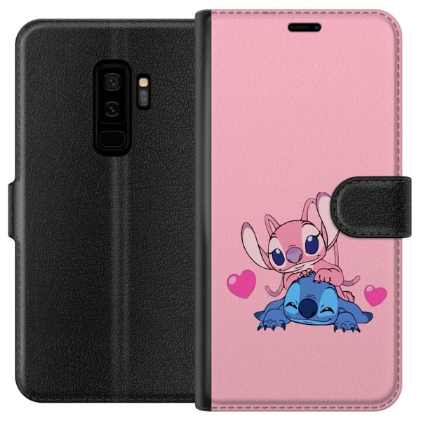 Kompatibelt Lommeboketui til Samsung Galaxy S9+ Valentinsdag Stitch Kompatibelt Lommeboketui til Samsung Galaxy S9+ Valentinsdag Stitch