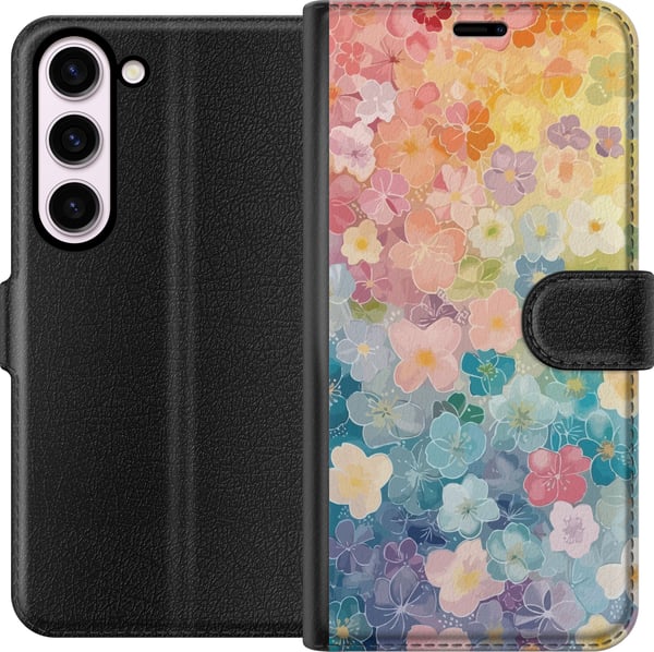 Kompatibelt Lommeboketui til Samsung Galaxy S23 Liljer