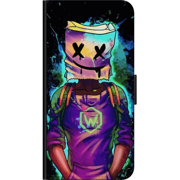 Kompatibel Tegnebogsetui til Samsung Galaxy A03s Fortnite Marshmello