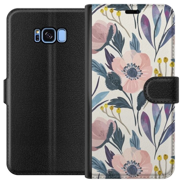 Kompatibelt Plånboksfodral till Samsung Galaxy S8 Blomsterlycka Kompatibelt Plånboksfodral till Samsung Galaxy S8 Blomsterlycka