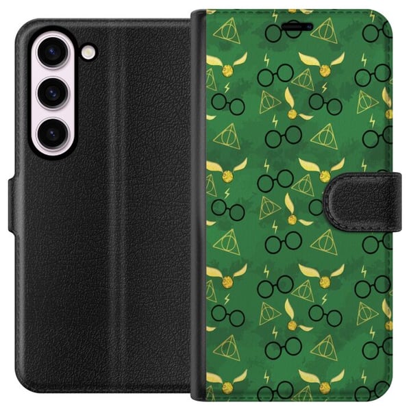 Kompatibel Tegnebogsetui til Samsung Galaxy S23 Harry Potter-briller Det Gyldne Lyn Dødsregalierne magisk design med mystik og troldmandsstemning Kompatibel Tegnebogsetui til Samsung Galaxy S23 Harry Potter-briller Det Gyldne Lyn Dødsregalierne magisk design med mystik og troldmandsstemning