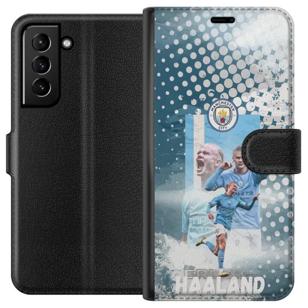 Kompatibelt Lommeboketui til Samsung Galaxy S21+ 5G Erling Haaland Manchester City Norge målgaranti enorm fysikk og sylskarpe avslutninger som gjør h Kompatibelt Lommeboketui til Samsung Galaxy S21+ 5G Erling Haaland Manchester City Norge målgaranti enorm fysikk og sylskarpe avslutninger som gjør h