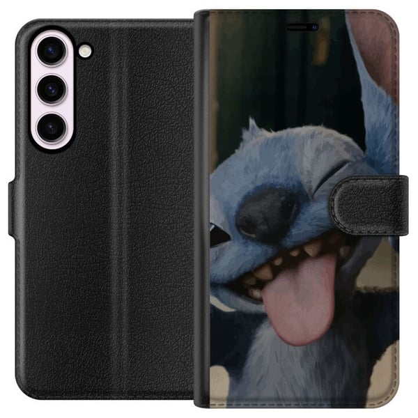 Kompatibel Tegnebogsetui til Samsung Galaxy S23+ Stitch Sød Alien - Blå Favorit fra Ydre Rummet Kompatibel Tegnebogsetui til Samsung Galaxy S23+ Stitch Sød Alien - Blå Favorit fra Ydre Rummet