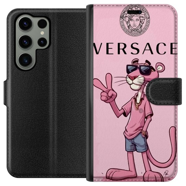 Kompatibel Tegnebogsetui til Samsung Galaxy S23 Ultra Pink Panter Mærke Kompatibel Tegnebogsetui til Samsung Galaxy S23 Ultra Pink Panter Mærke