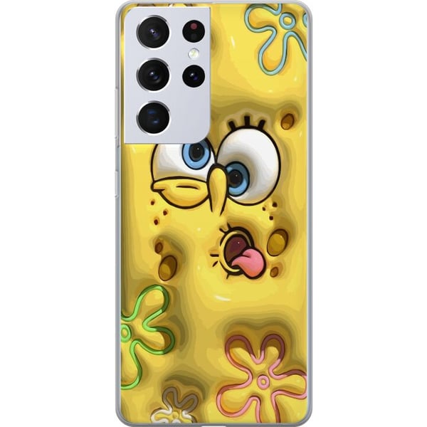 Kompatibelt Mobildeksel til Samsung Galaxy S21 Ultra 5G SvampeBob Kompatibelt Mobildeksel til Samsung Galaxy S21 Ultra 5G SvampeBob
