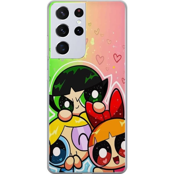 Kompatibelt Mobildeksel til Samsung Galaxy S21 Ultra 5G Powerpuff-jentene – tegnede superhelter Kompatibelt Mobildeksel til Samsung Galaxy S21 Ultra 5G Powerpuff-jentene – tegnede superhelter