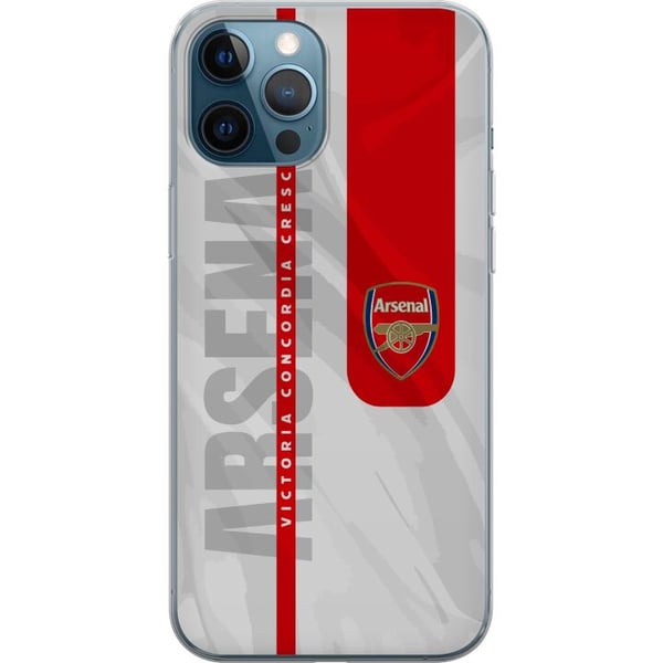 Kompatibelt Mobildeksel til Apple iPhone 12 Pro Arsenal FC-emblem fotballklubb-plakat Gunners Premier League-logo rød hvit bakgrunn retrodesignkunst