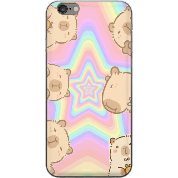 Kompatibelt Mobildeksel til Apple iPhone 6s Plus Kawaii Capybara Galaxy Søt Anime Dyr Romtema Kawaii Trend Gave TikTok Design