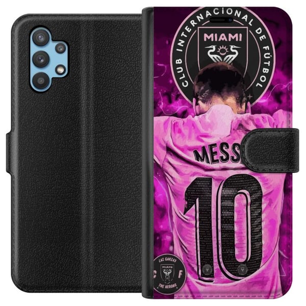 Kompatibel Tegnebogsetui til Samsung Galaxy A32 5G Messi